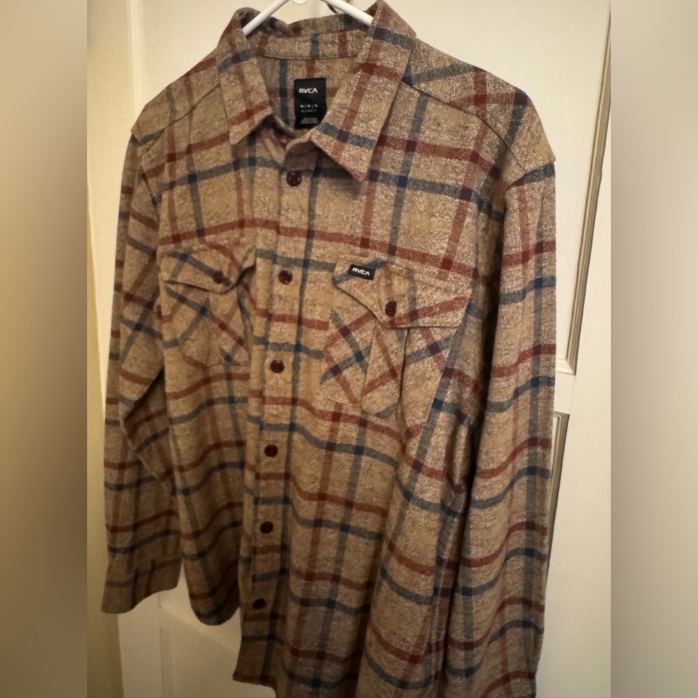 RVCA Flannel Shirt Jacket - NWT Medium